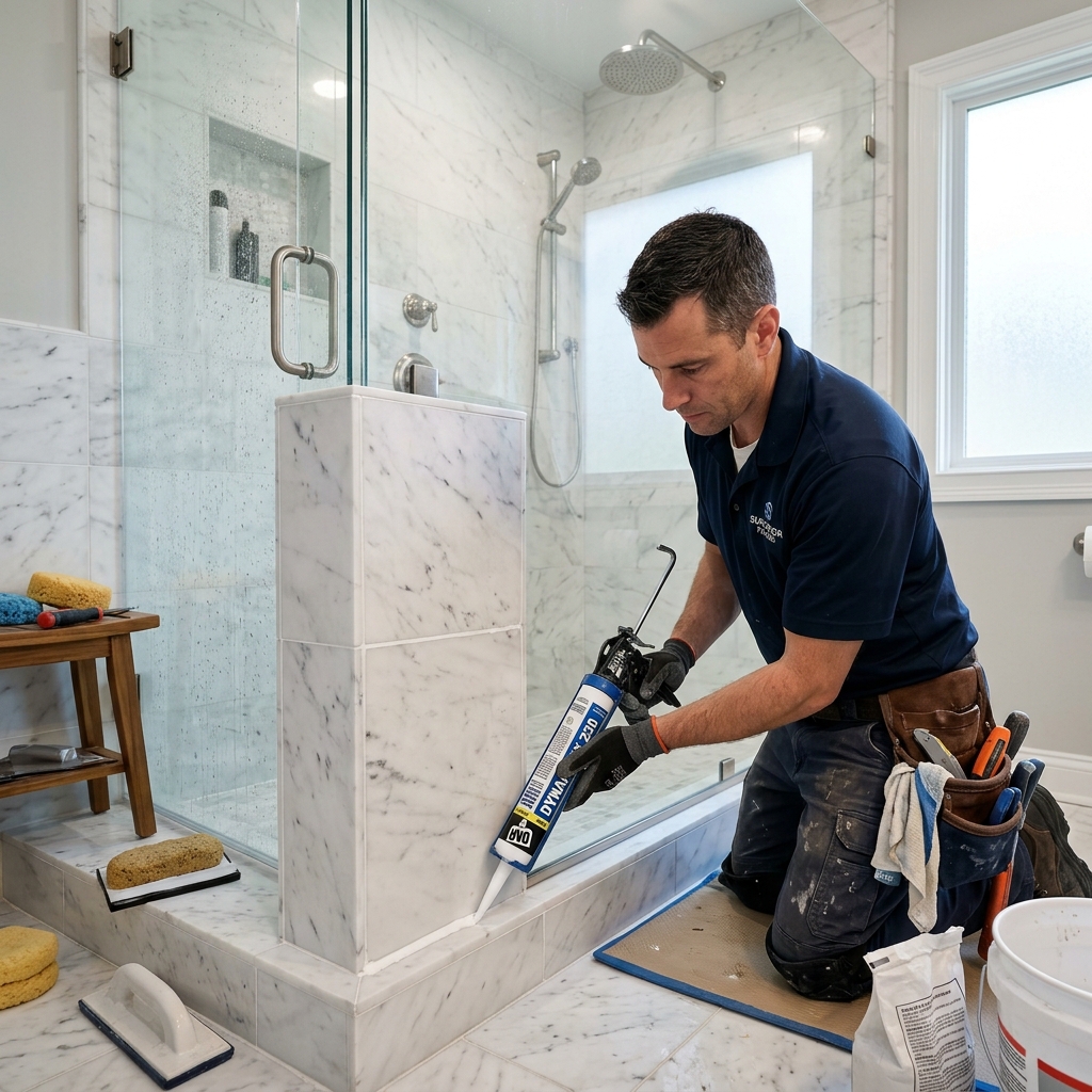 Caulking & Grouting services in Connecticut by Sherman Handyman Services