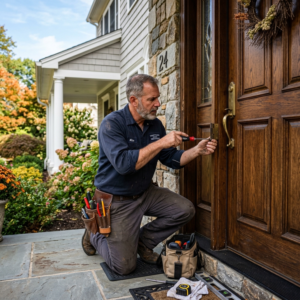 Door Adjustment & Repair services in Connecticut by Sherman Handyman Services